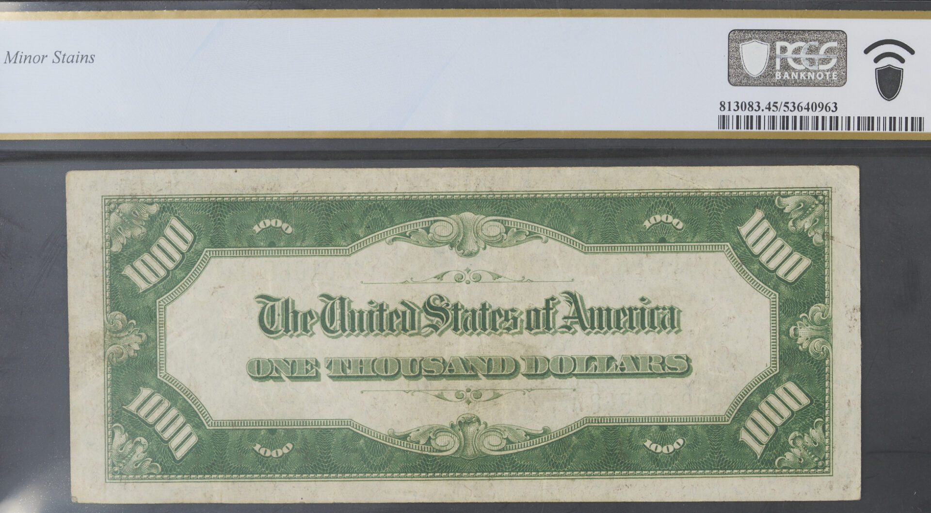 Lot 533: 1934 President Grover Cleveland $1,000 Federal Reserve Note, Chicago