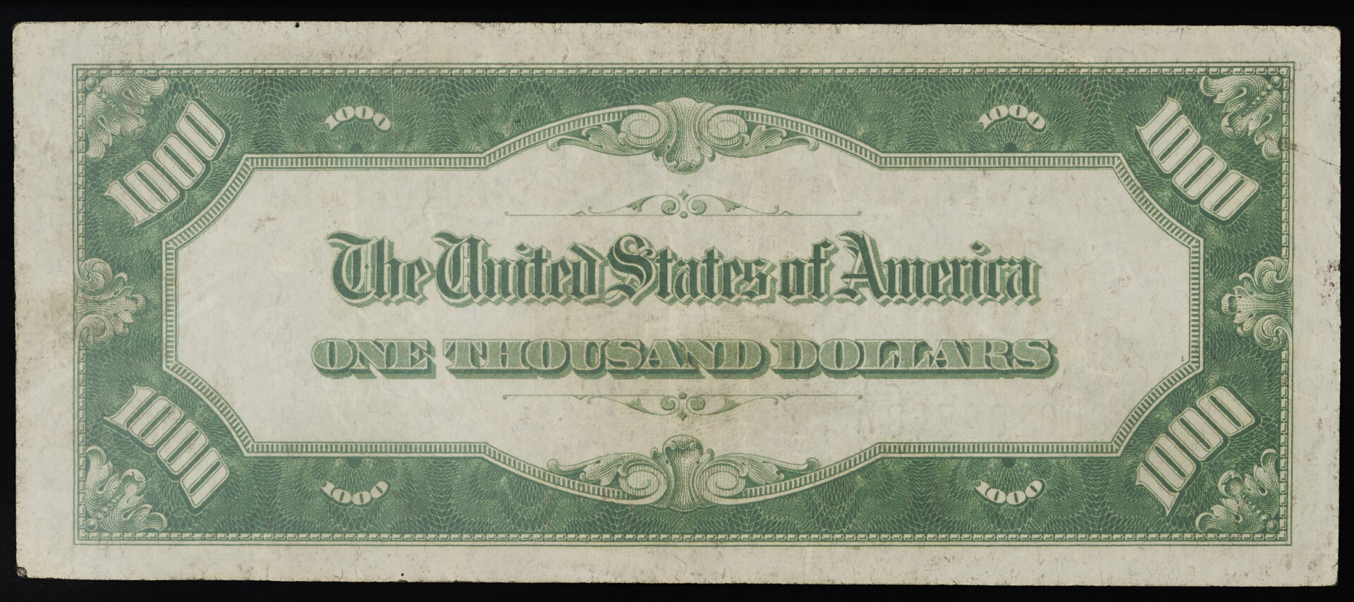 Lot 533: 1934 President Grover Cleveland $1,000 Federal Reserve Note, Chicago