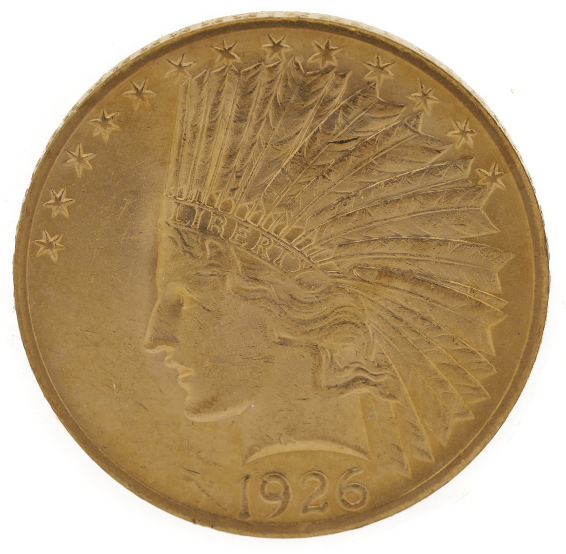 Lot 535: 1926 $10 Indian Gold Coin