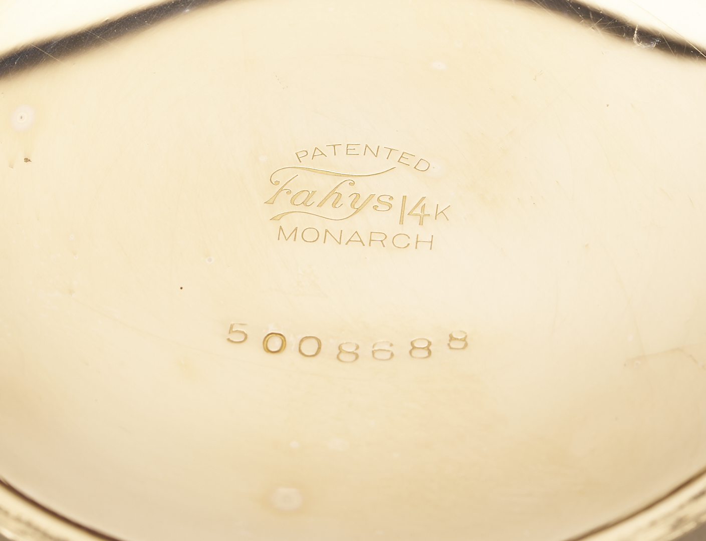 Lot 53: 14K Hamilton Grade 940 Pocket Watch, Horse Engraving