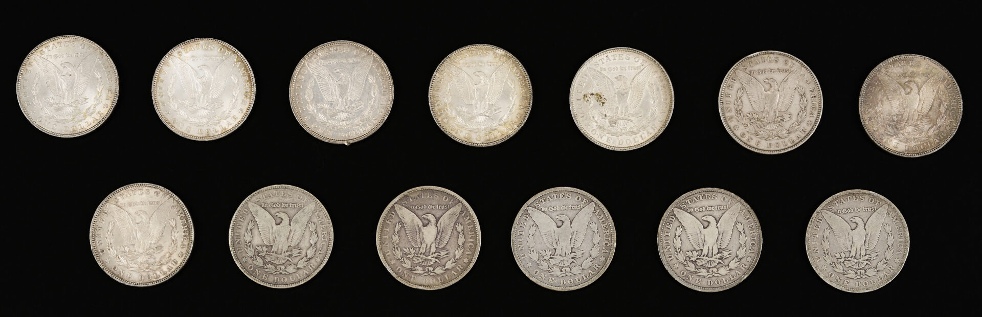 Lot 540: 23 Morgan Silver Dollars, incl. Carson City