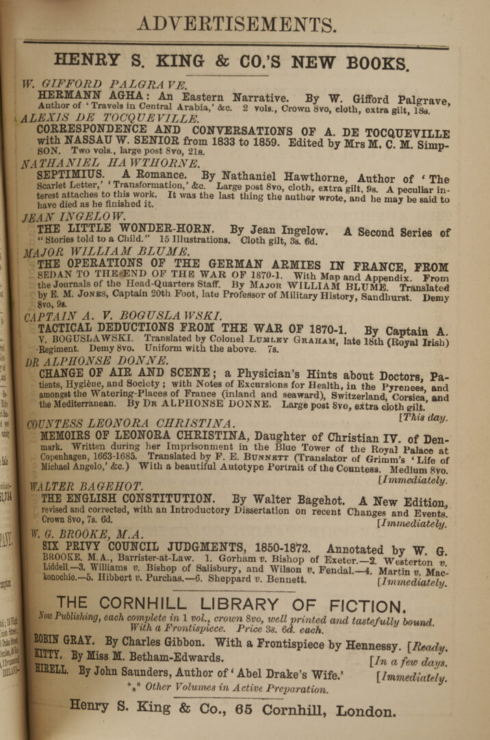Lot 546: George Eliot, Middlemarch, 1st Edition in 8 Volumes