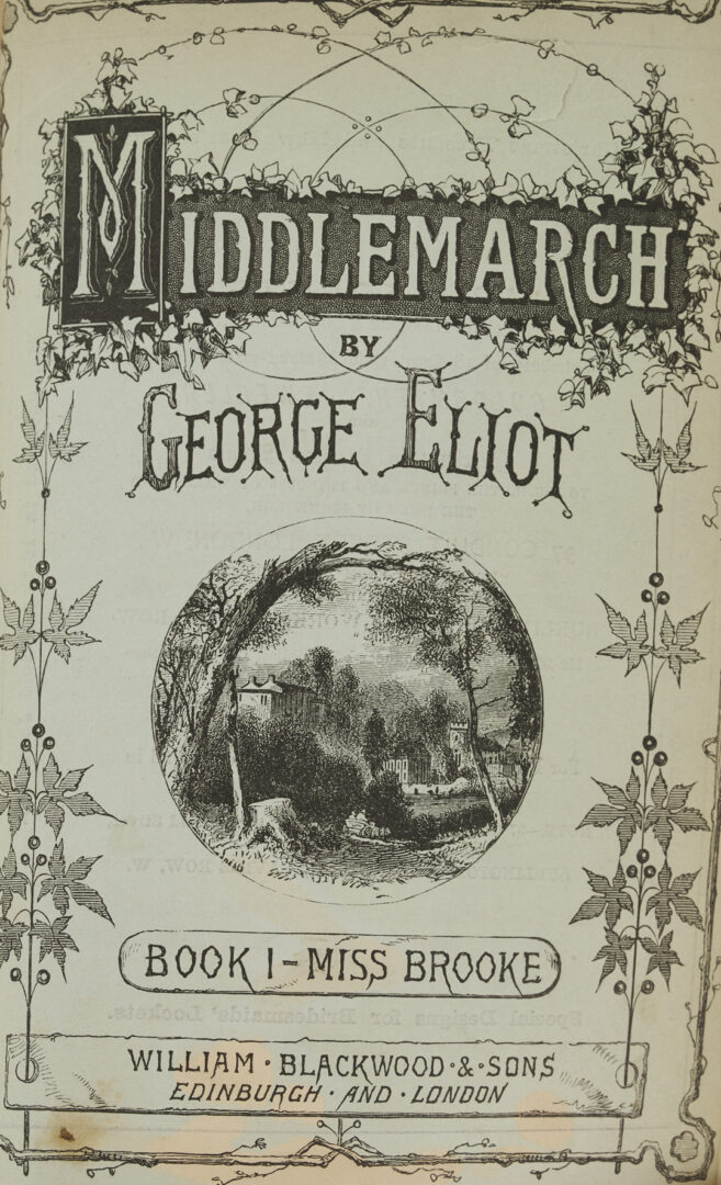 Lot 546: George Eliot, Middlemarch, 1st Edition in 8 Volumes
