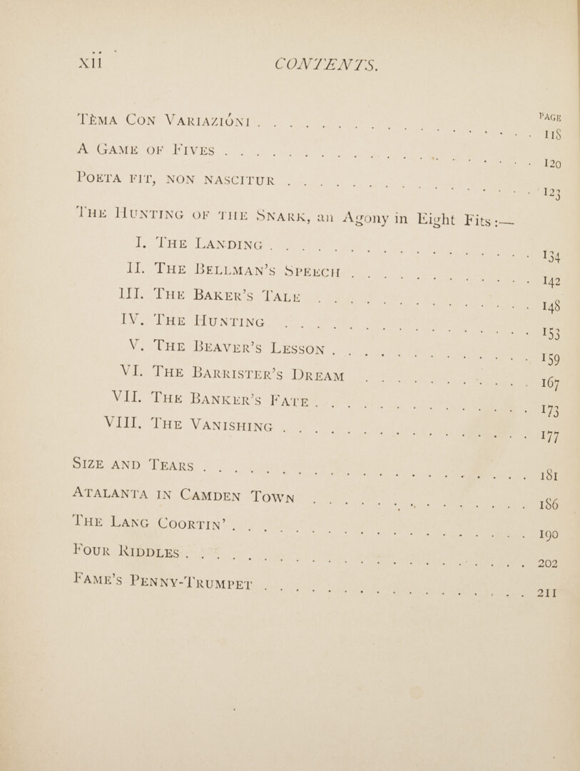 Lot 548: 8 Lewis Carroll Books, First Editions