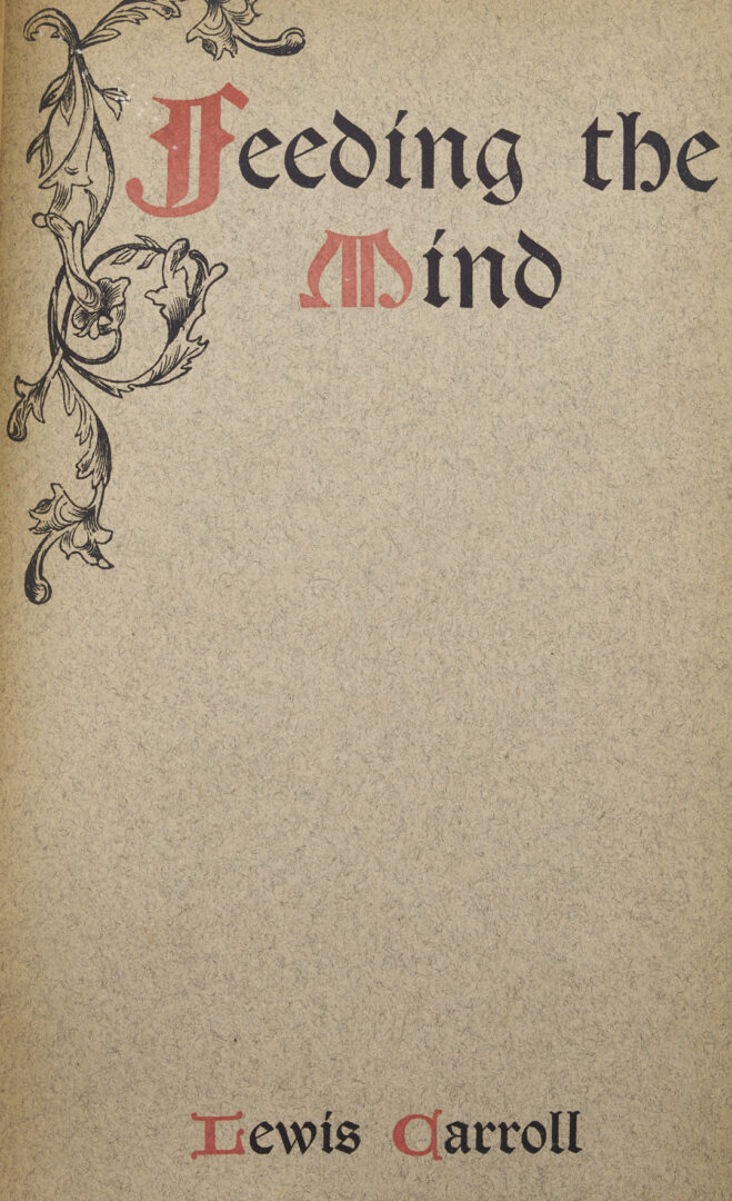 Lot 548: 8 Lewis Carroll Books, First Editions