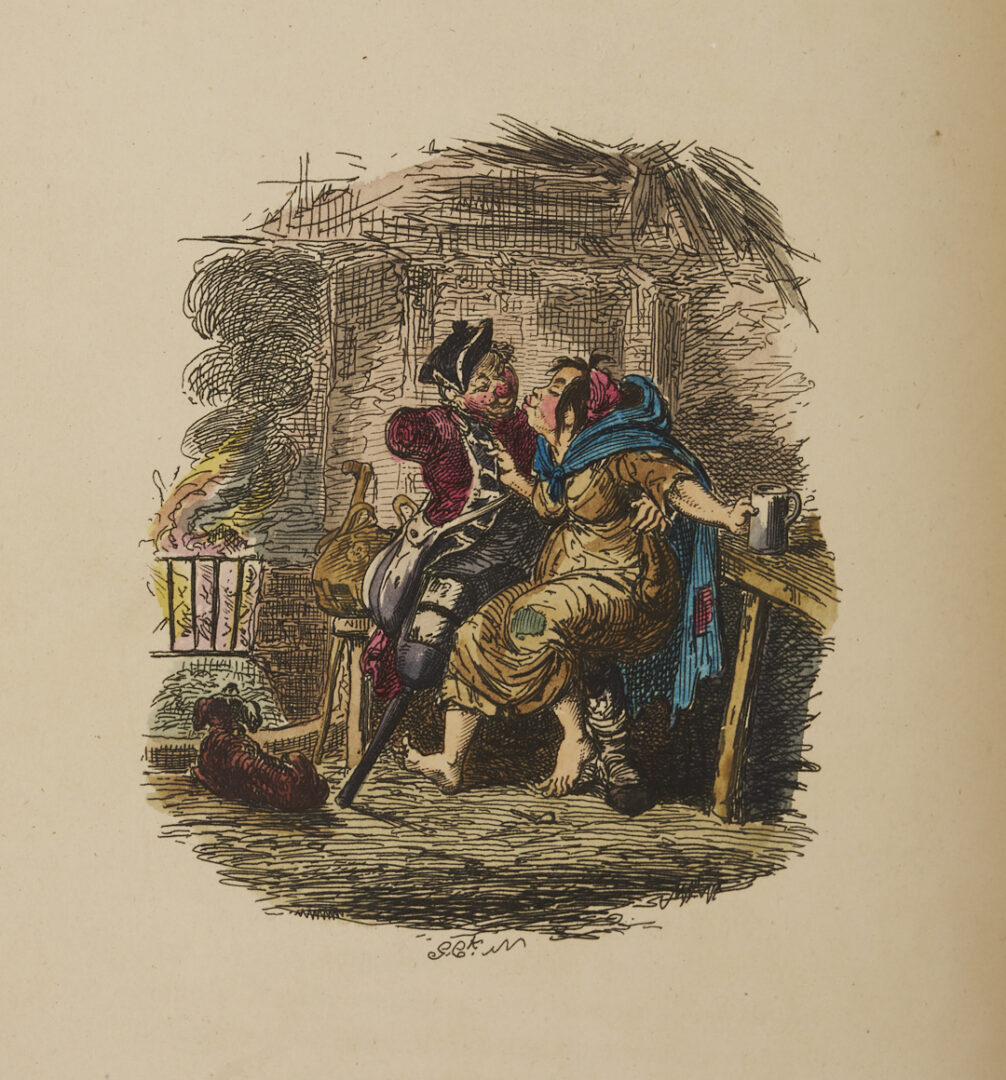 Lot 549: Ten 19th C. 1st Eds: Wordsworth, Cruikshank, Goldsmith, Hunt