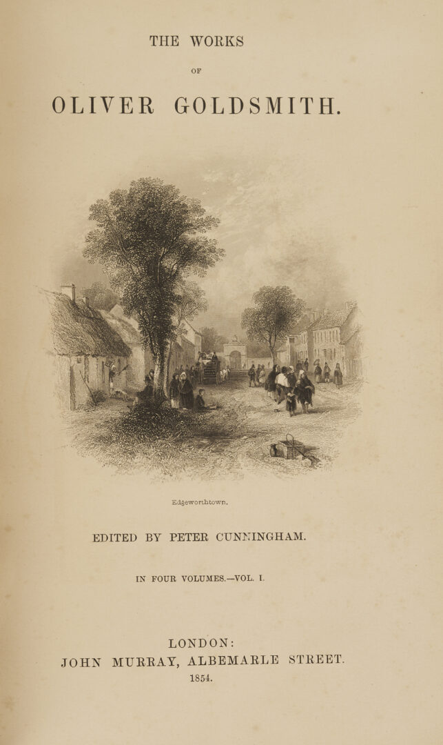 Lot 549: Ten 19th C. 1st Eds: Wordsworth, Cruikshank, Goldsmith, Hunt