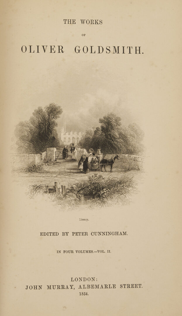 Lot 549: Ten 19th C. 1st Eds: Wordsworth, Cruikshank, Goldsmith, Hunt