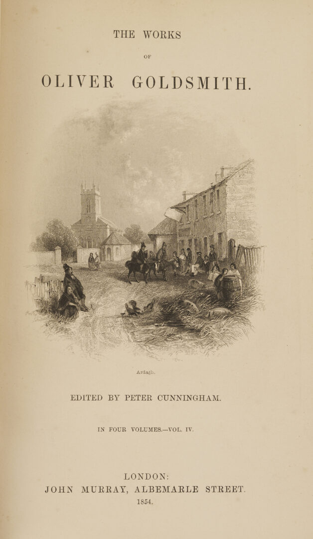 Lot 549: Ten 19th C. 1st Eds: Wordsworth, Cruikshank, Goldsmith, Hunt