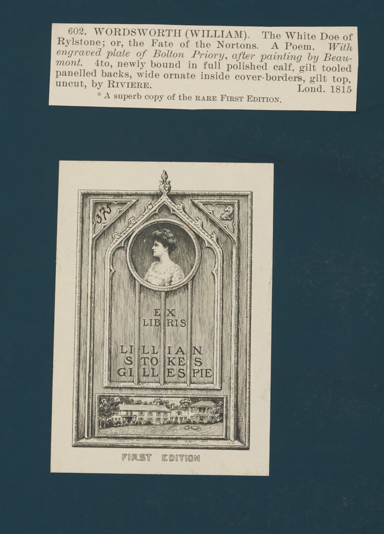 Lot 549: Ten 19th C. 1st Eds: Wordsworth, Cruikshank, Goldsmith, Hunt