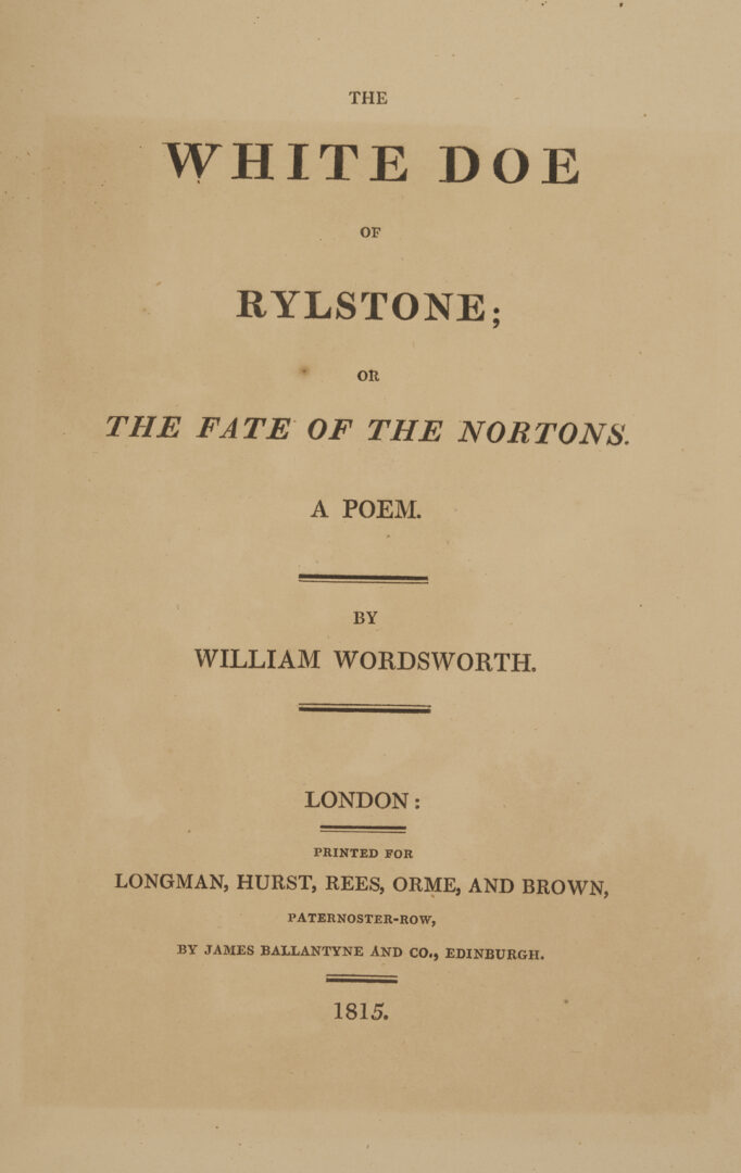Lot 549: Ten 19th C. 1st Eds: Wordsworth, Cruikshank, Goldsmith, Hunt