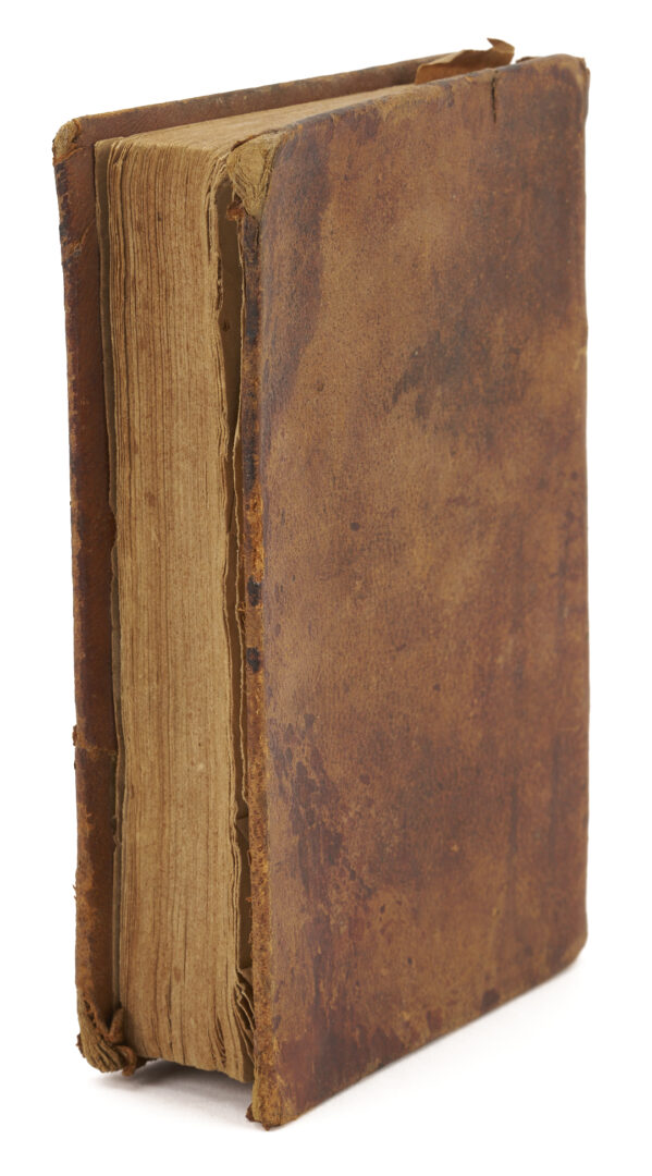 Lot 550: 4 19th C Leatherbound Books; Federalist, Templar and Native Am. Interest