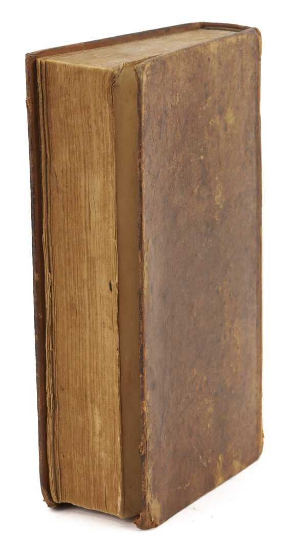 Lot 550: 4 19th C Leatherbound Books; Federalist, Templar and Native Am. Interest