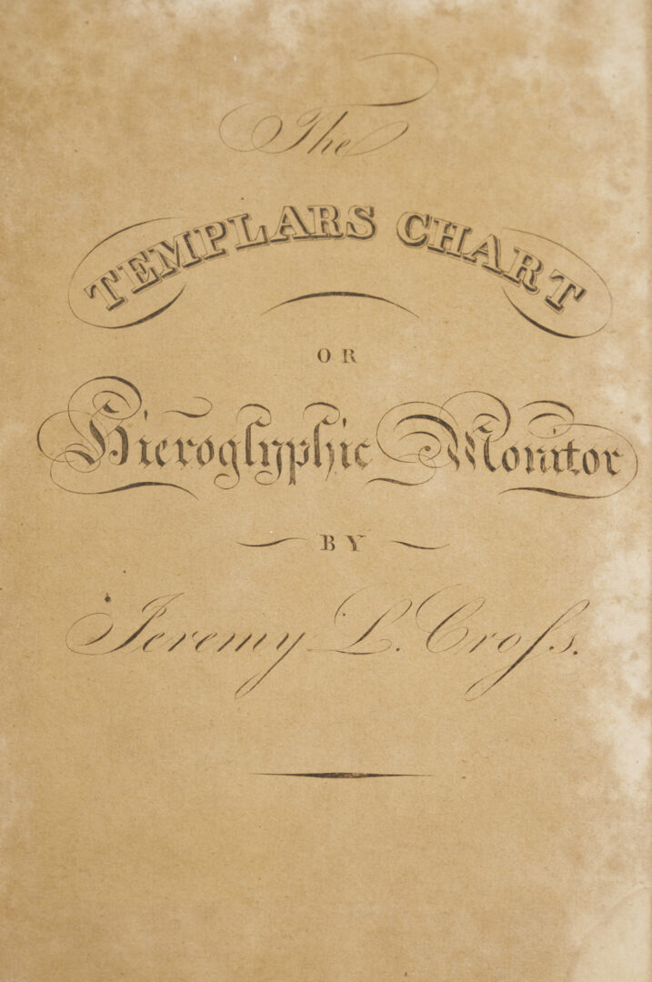 Lot 550: 4 19th C Leatherbound Books; Federalist, Templar and Native Am. Interest