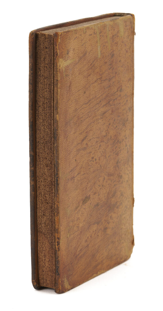 Lot 550: 4 19th C Leatherbound Books; Federalist, Templar and Native Am. Interest