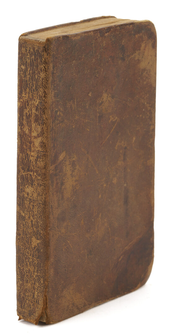 Lot 550: 4 19th C Leatherbound Books; Federalist, Templar and Native Am. Interest