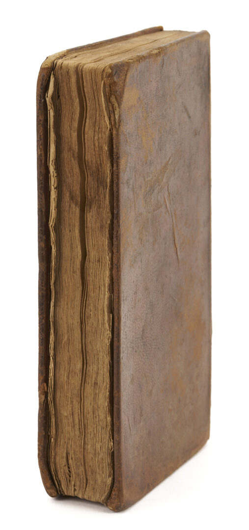 Lot 550: 4 19th C Leatherbound Books; Federalist, Templar and Native Am. Interest