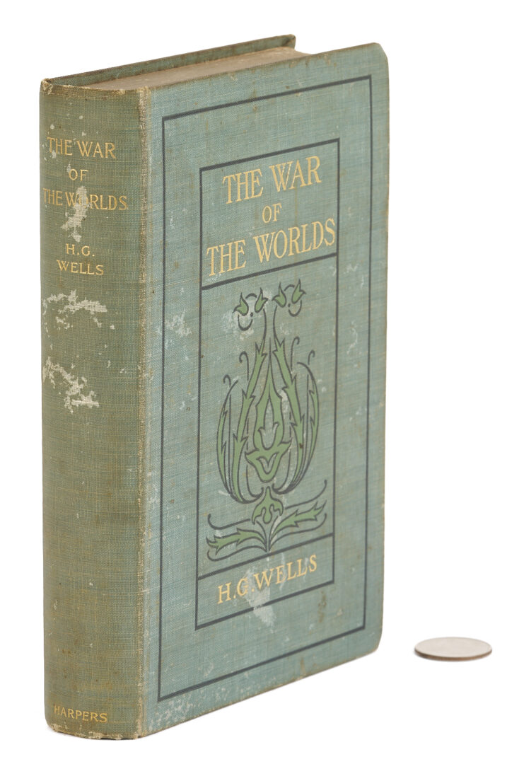 Lot 551: HG Wells, The War of the Worlds First US Edition