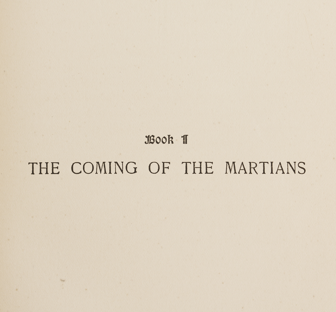 Lot 551: HG Wells, The War of the Worlds First US Edition