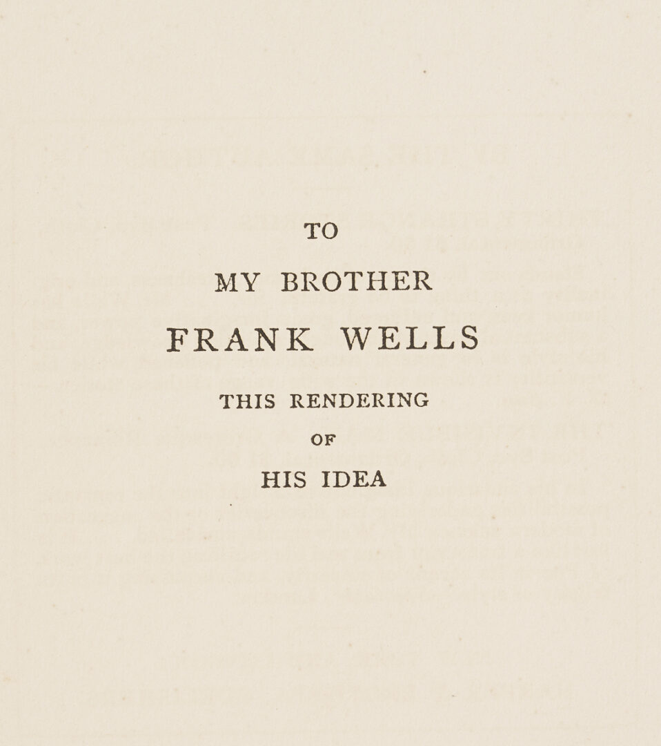 Lot 551: HG Wells, The War of the Worlds First US Edition