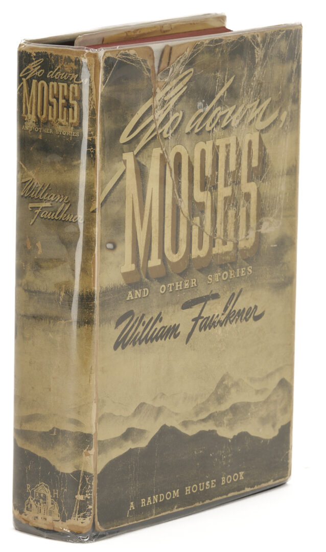 Lot 553: William Faulkner Go Down Moses 1st Edition, Plus Boyd Saunders Lithograph