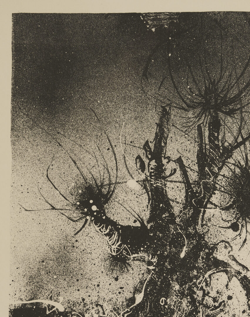 Lot 553: William Faulkner Go Down Moses 1st Edition, Plus Boyd Saunders Lithograph