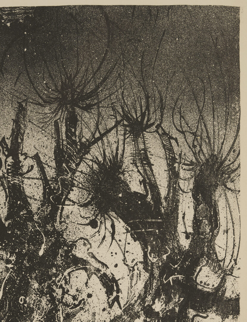 Lot 553: William Faulkner Go Down Moses 1st Edition, Plus Boyd Saunders Lithograph