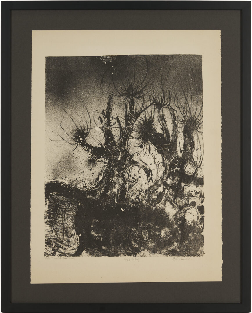 Lot 553: William Faulkner Go Down Moses 1st Edition, Plus Boyd Saunders Lithograph