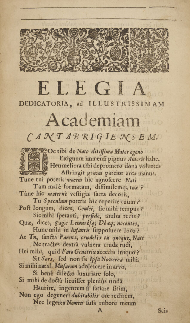 Lot 554: Poems by Abraham Cowley, 1656 First Collected Edition