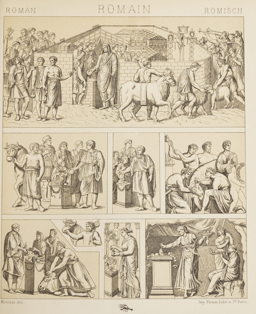 Lot 555: Le Costume Historique by Racinet, 6 Volumes 1888