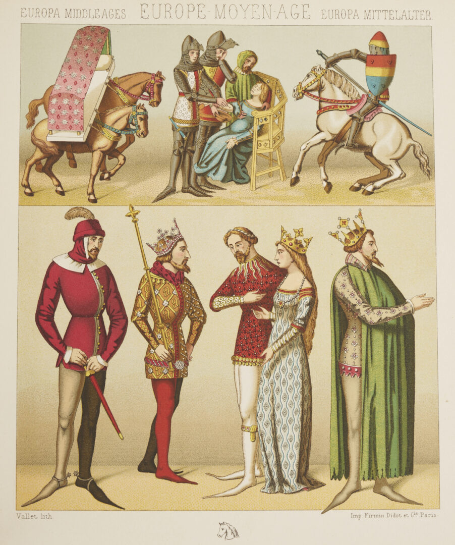 Lot 555: Le Costume Historique by Racinet, 6 Volumes 1888