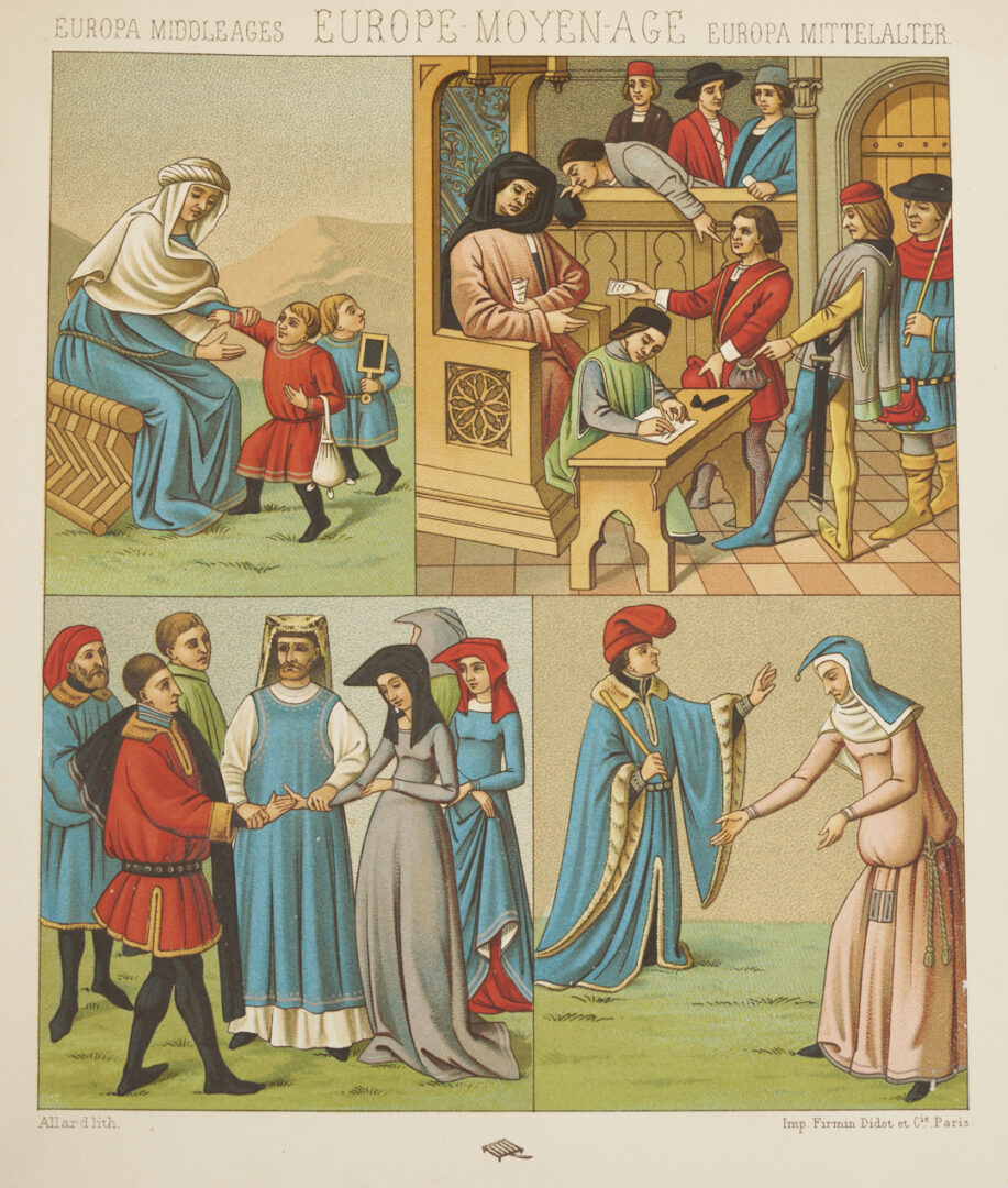 Lot 555: Le Costume Historique by Racinet, 6 Volumes 1888