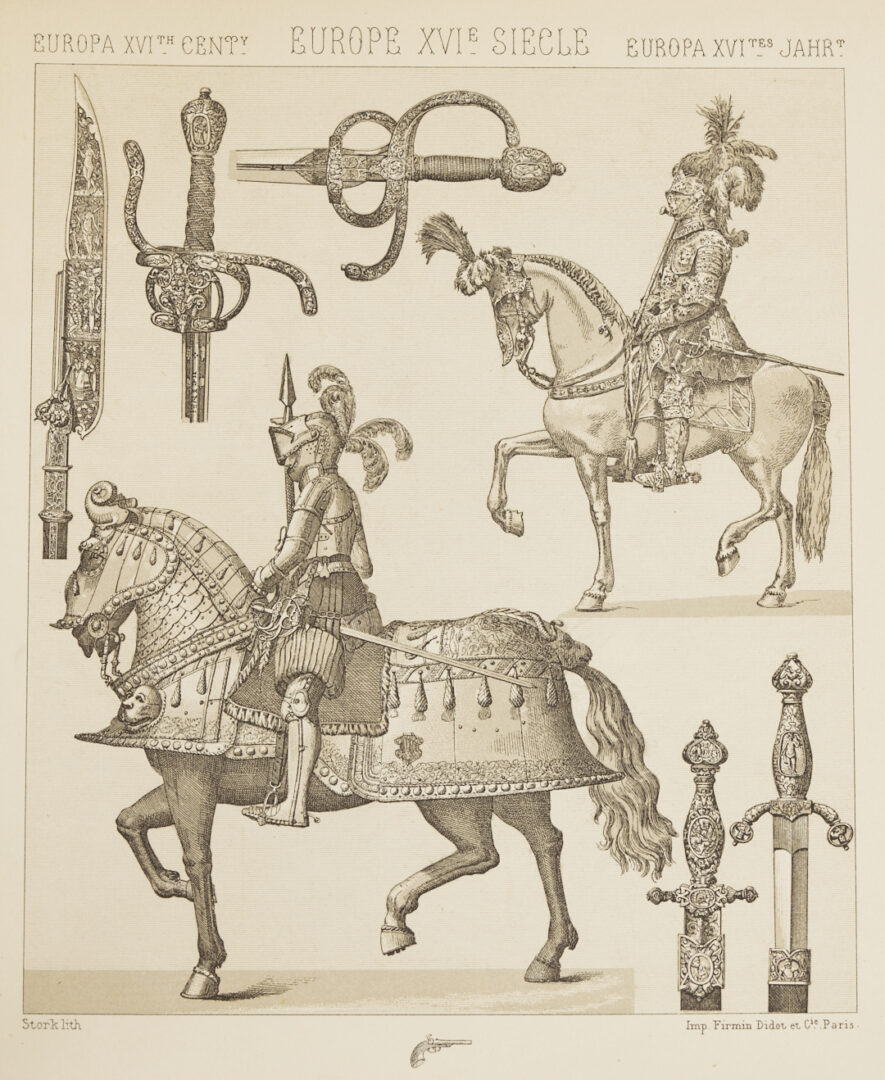 Lot 555: Le Costume Historique by Racinet, 6 Volumes 1888