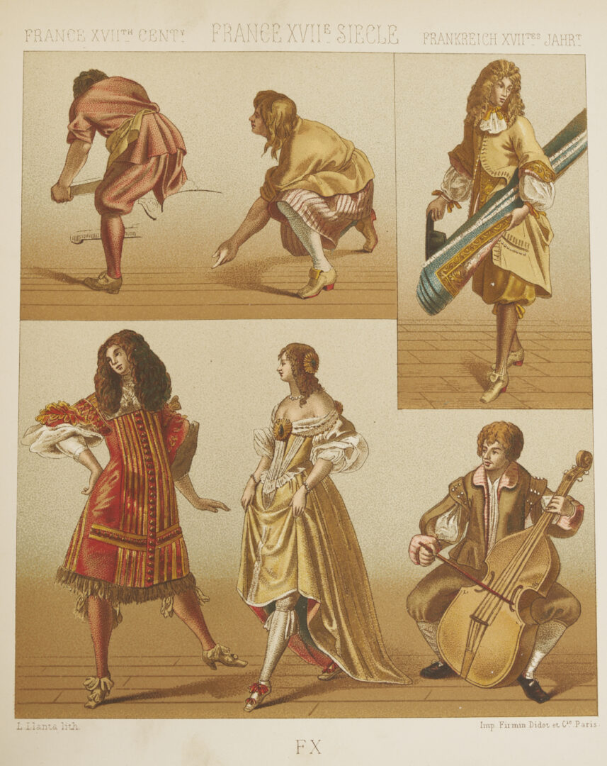 Lot 555: Le Costume Historique by Racinet, 6 Volumes 1888