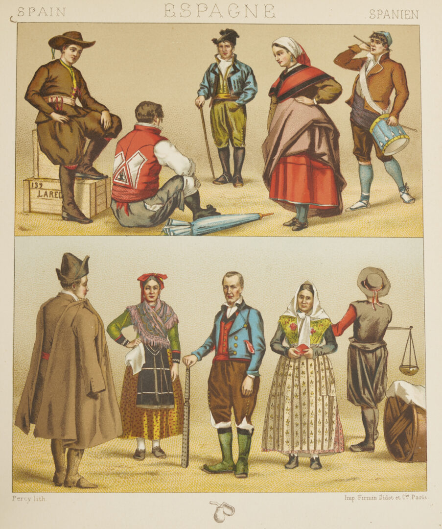 Lot 555: Le Costume Historique by Racinet, 6 Volumes 1888