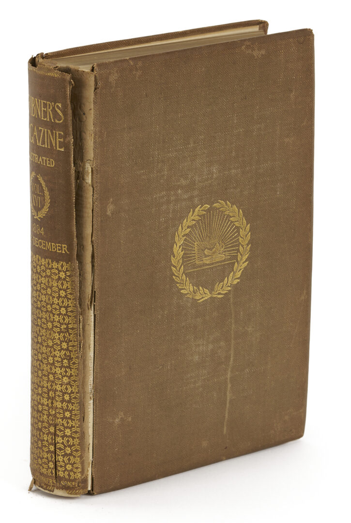 Lot 556: A.B. Frost Illustration Artwork, Man w/ Top Hat from Scribner’s, Plus Book