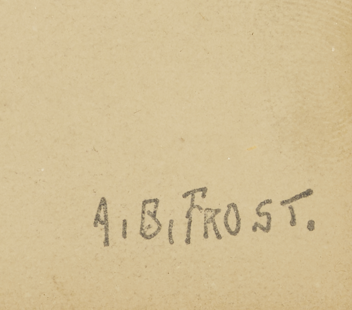 Lot 556: A.B. Frost Illustration Artwork, Man w/ Top Hat from Scribner’s, Plus Book