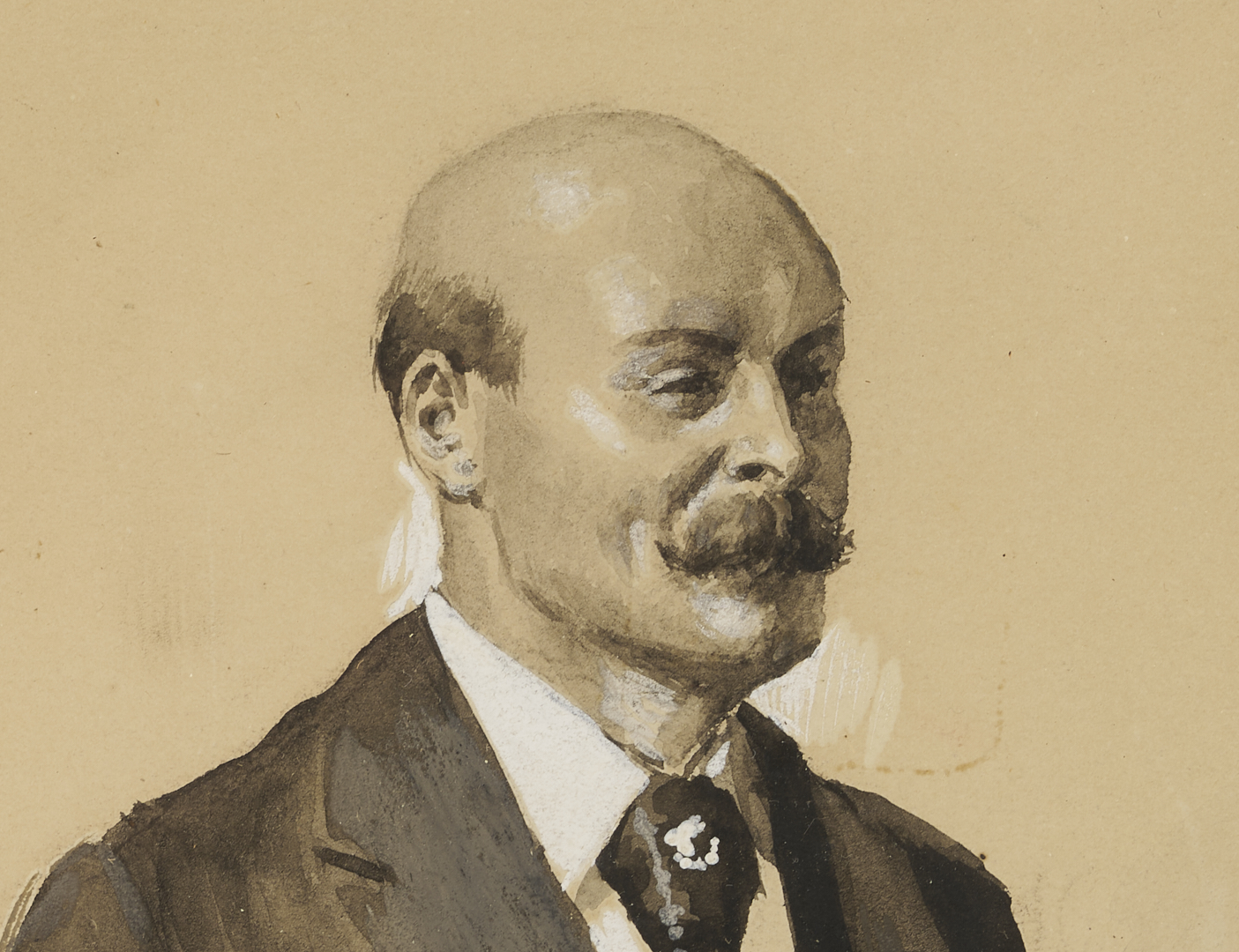 Lot 556: A.B. Frost Illustration Artwork, Man w/ Top Hat from Scribner’s, Plus Book