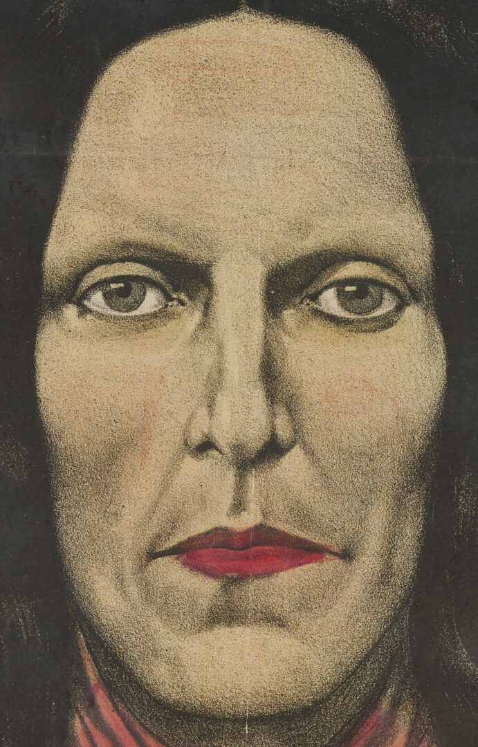 Lot 557: Rare D’Jelmako The Canadian Metis French Acrobat Advertisement Poster