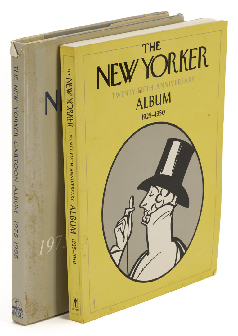 Lot 559: 12 John Held Jr. New Yorker Illustrations, Sports, plus 2 books