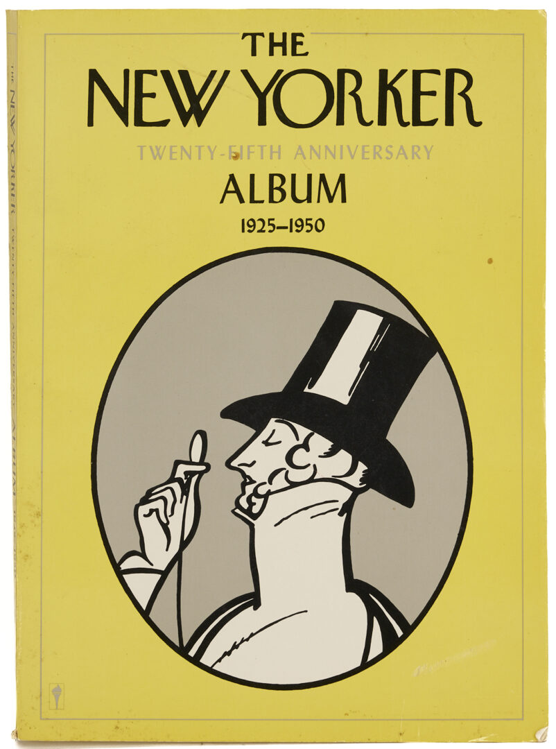 Lot 559: 12 John Held Jr. New Yorker Illustrations, Sports, plus 2 books