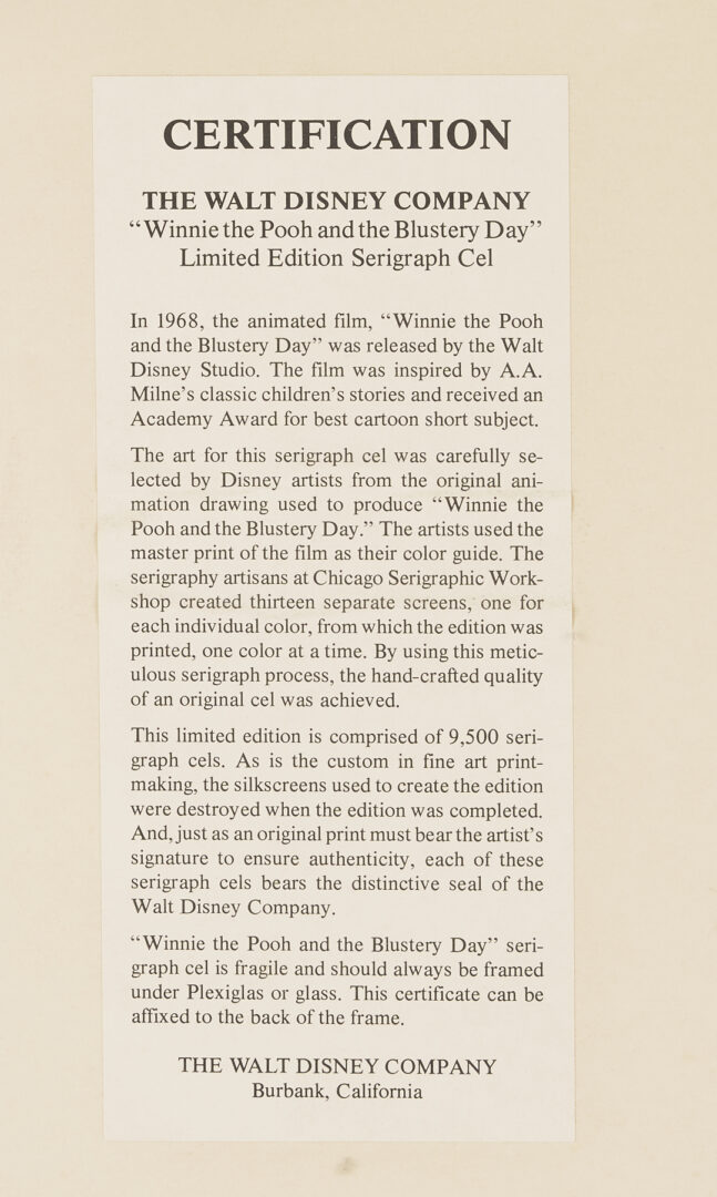 Lot 561: 15 Disney & Warner Bros Seri-Cel Animation Prints Incl. Bugs Bunny, Mickey Mouse