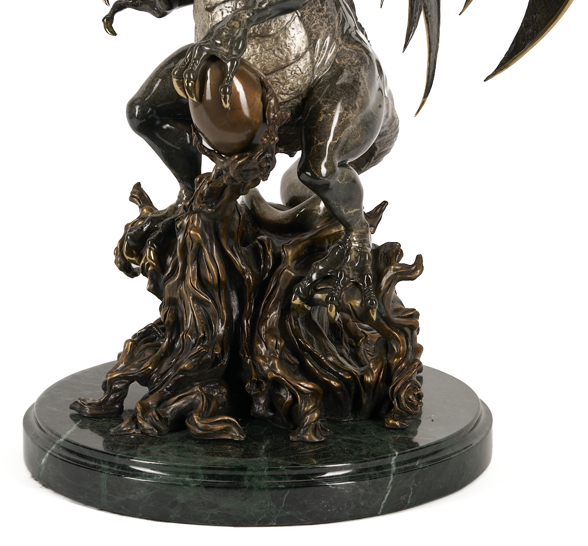 Lot 562: Bill Toma Bronze Dragon Sculpture, Guardian