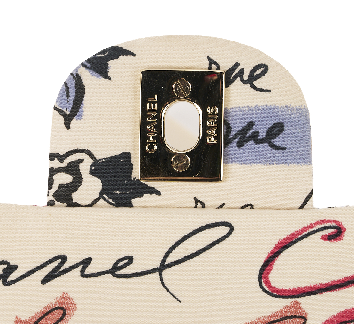 Lot 565: Chanel Nylon Quilted Rue Cambon Camellia Bag