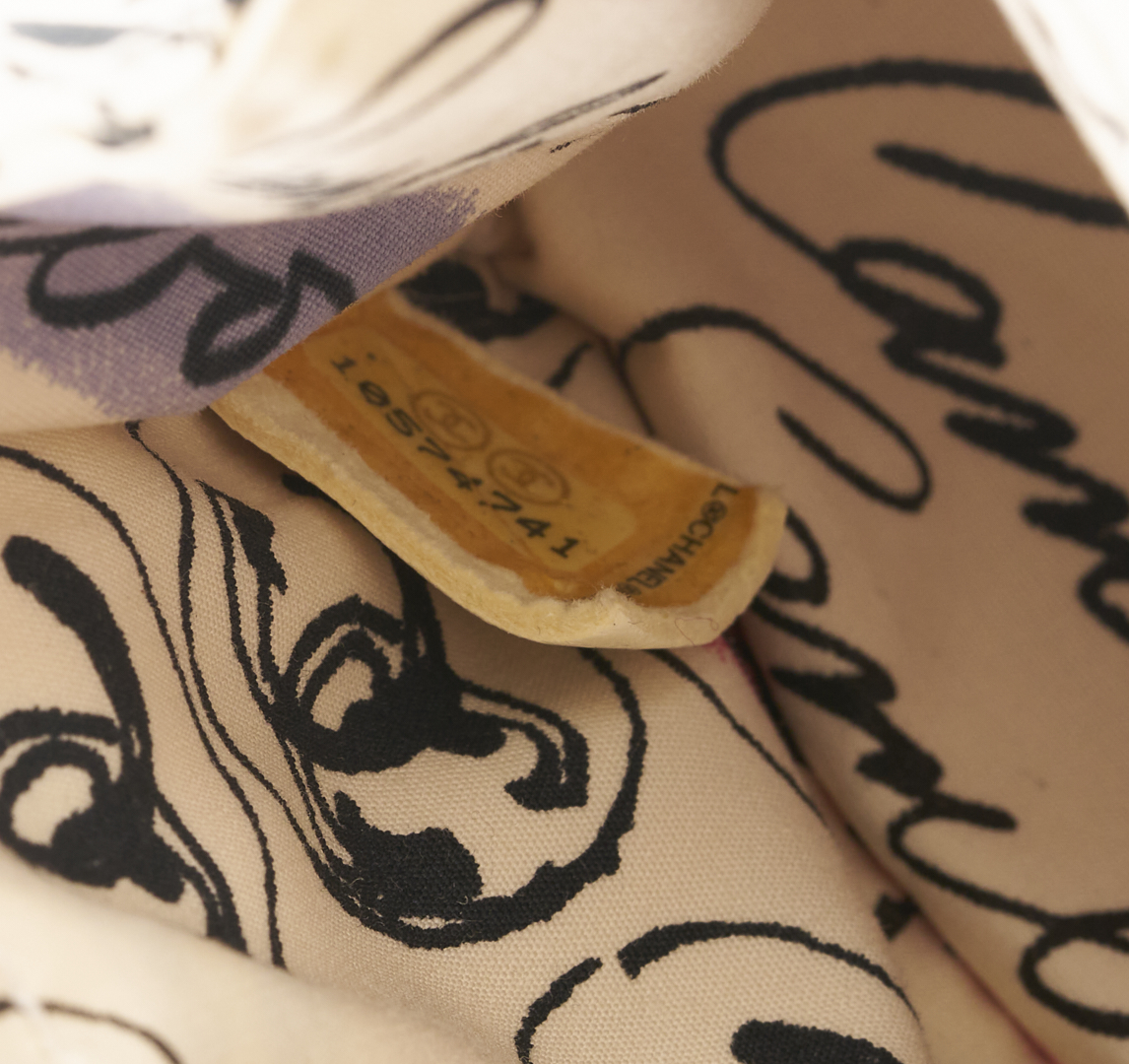 Lot 565: Chanel Nylon Quilted Rue Cambon Camellia Bag