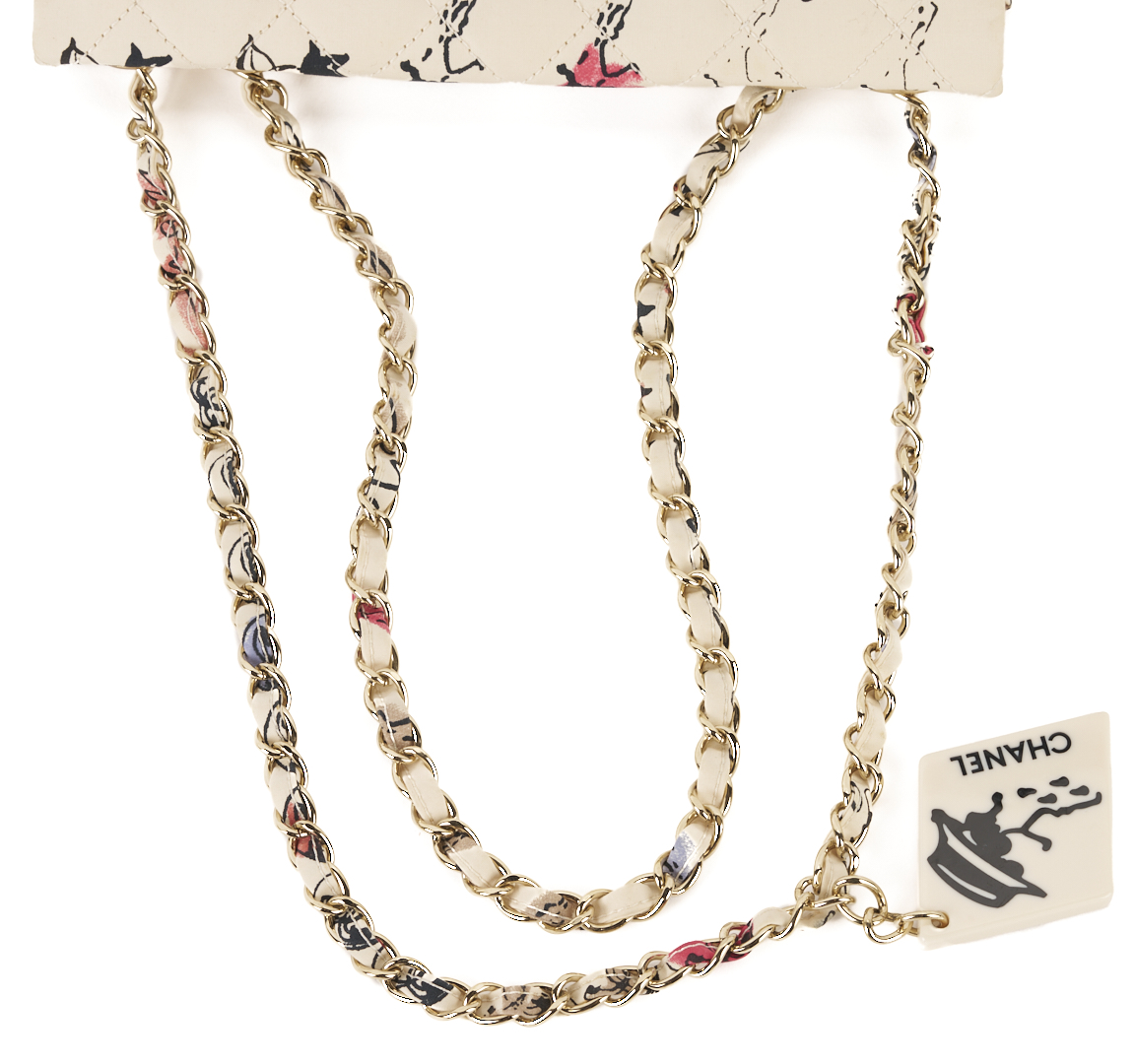 Lot 565: Chanel Nylon Quilted Rue Cambon Camellia Bag