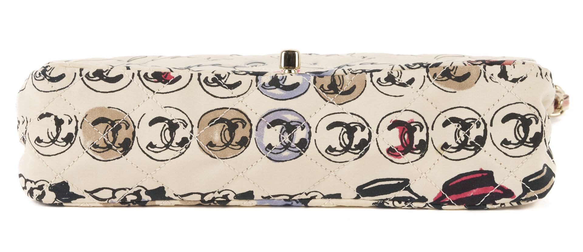 Lot 565: Chanel Nylon Quilted Rue Cambon Camellia Bag