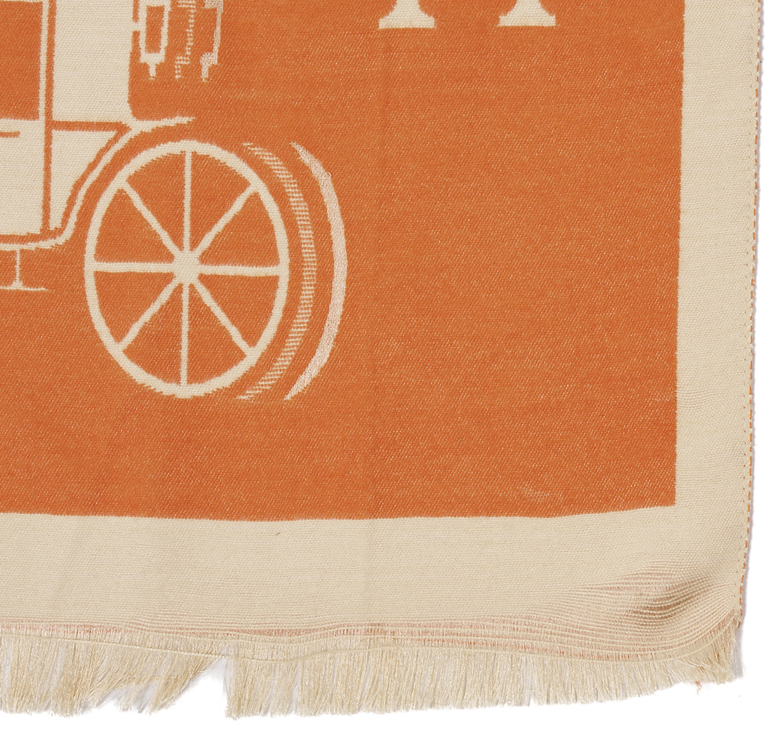 Lot 568: Orange and Beige Hermes Cashmere Stole and 2 Louis Vuitton Scarves