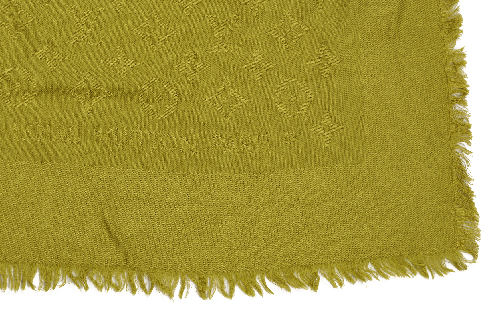 Lot 568: Orange and Beige Hermes Cashmere Stole and 2 Louis Vuitton Scarves