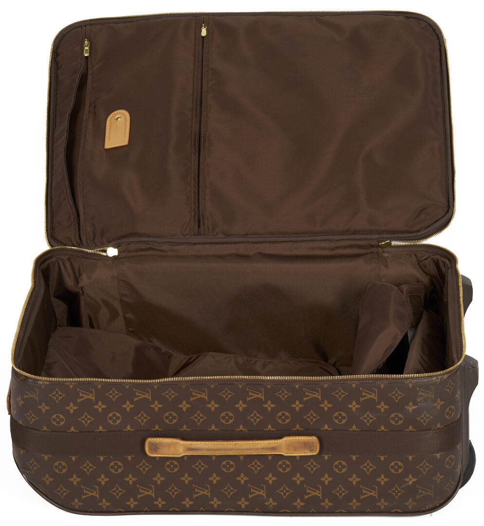 Lot 569: Vintage Louis Vuitton Monogram Suitcase & Garment Bag